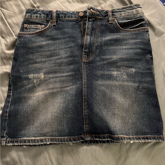 Denim Mini Skirt Size 28 - Picture 1 of 4